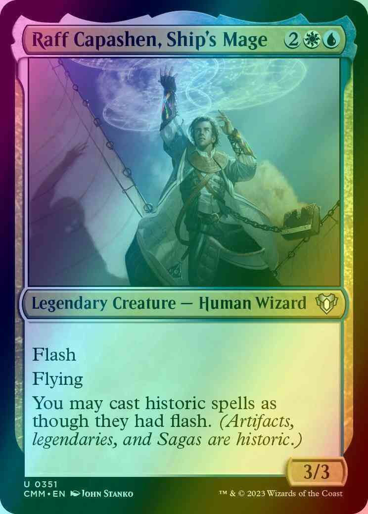 Raff Capashen, Ship's Mage [351] [Commander Masters] [Foil]
