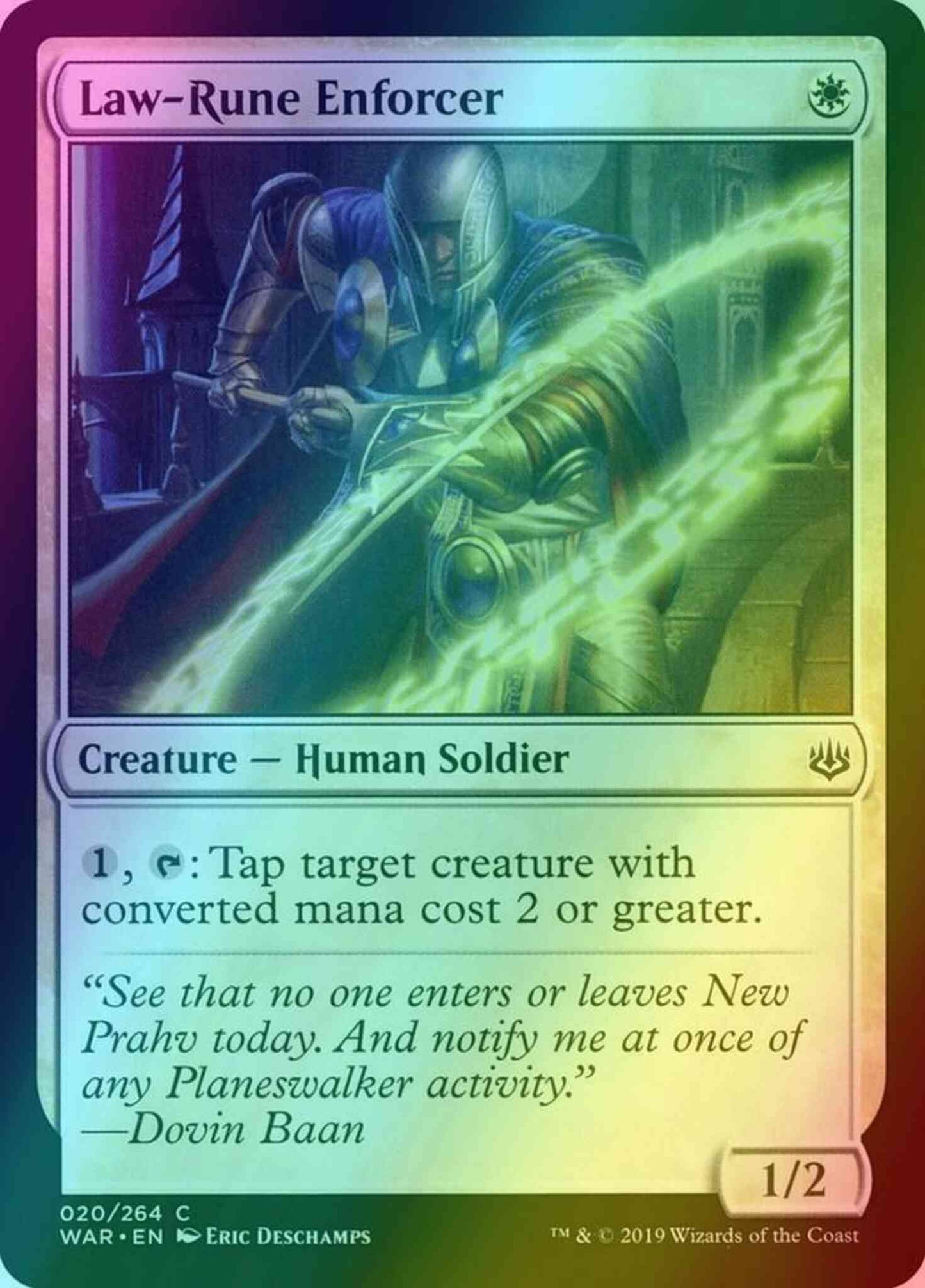Law-Rune Enforcer [20] [War of the Spark] [Foil]