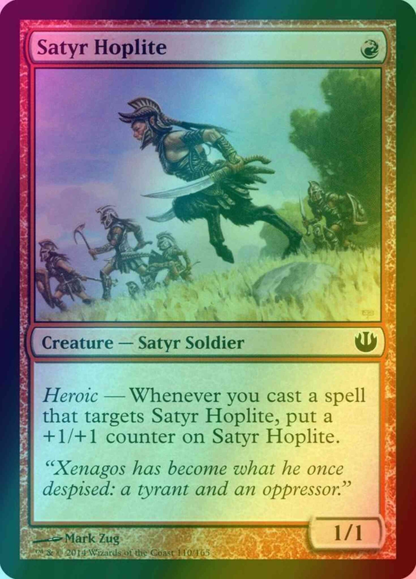 Satyr Hoplite [110] [Journey into Nyx] [Foil]