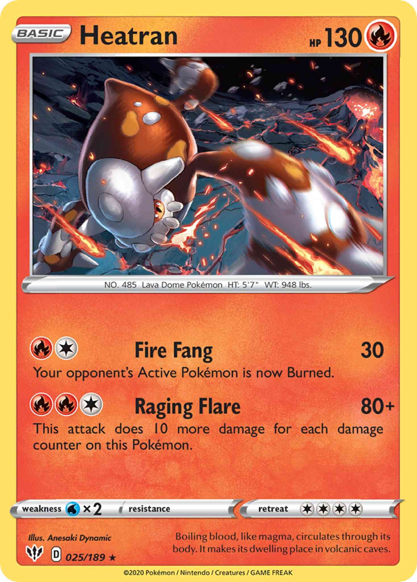 Heatran - 025/189 - Rare Holo [swsh3-025] [Holo]