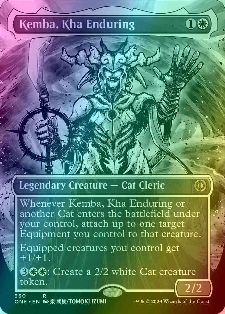 Kemba, Kha Enduring [330] [Borderless] [Manga] [Phyrexia: All Will Be One] [Foil]