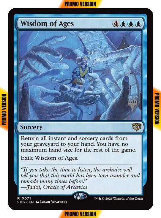 Wisdom of Ages [71p] [Promo Pack] [Secrets of Strixhaven Promos] [Non-Foil]