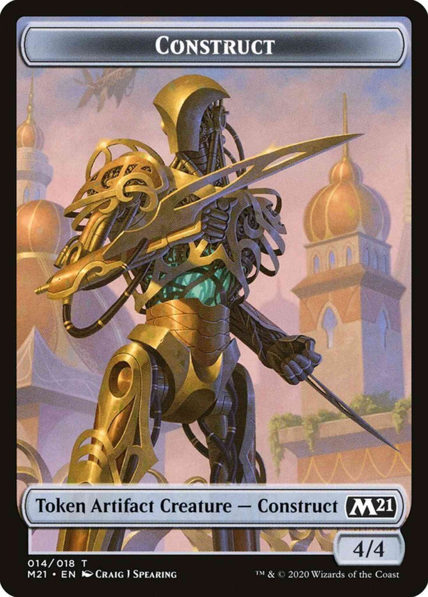 Construct Token [14] [Core Set 2021 Tokens] [Non-Foil]