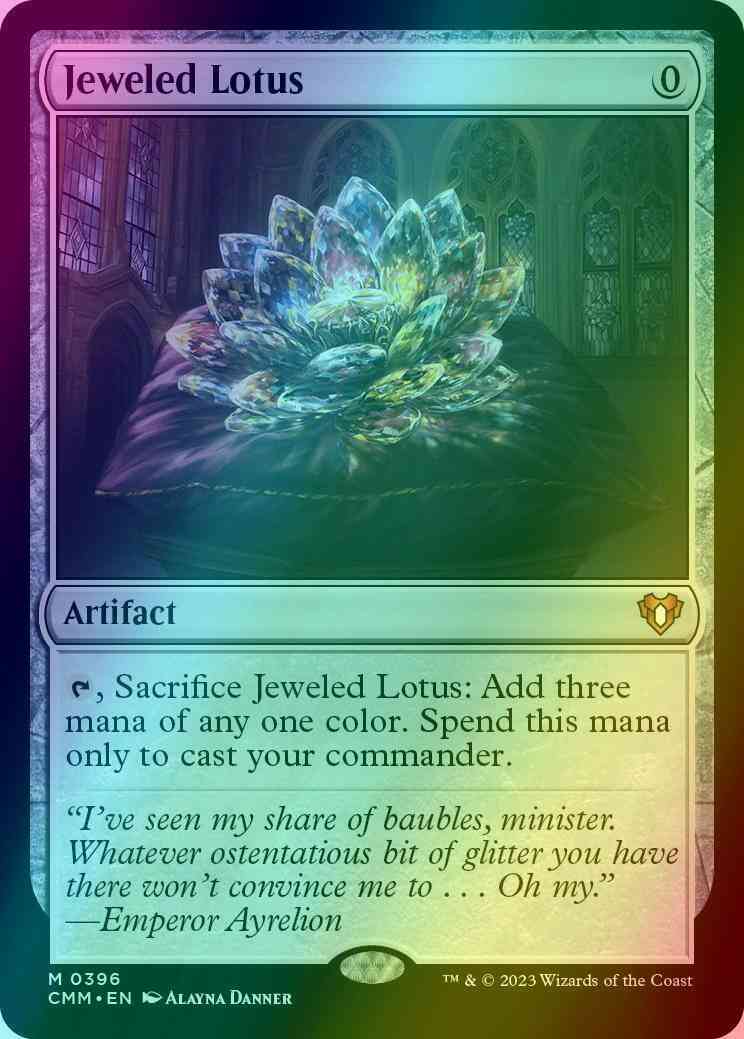 Jeweled Lotus [396] [Commander Masters] [Foil]