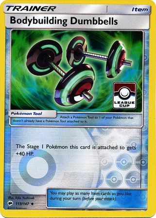 Bodybuilding Dumbbells - 113/147 -  League Promo [Reverse Holo]