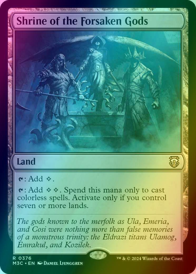 Shrine of the Forsaken Gods [376] [Modern Horizons 3: Commander] [Ripple Foil]
