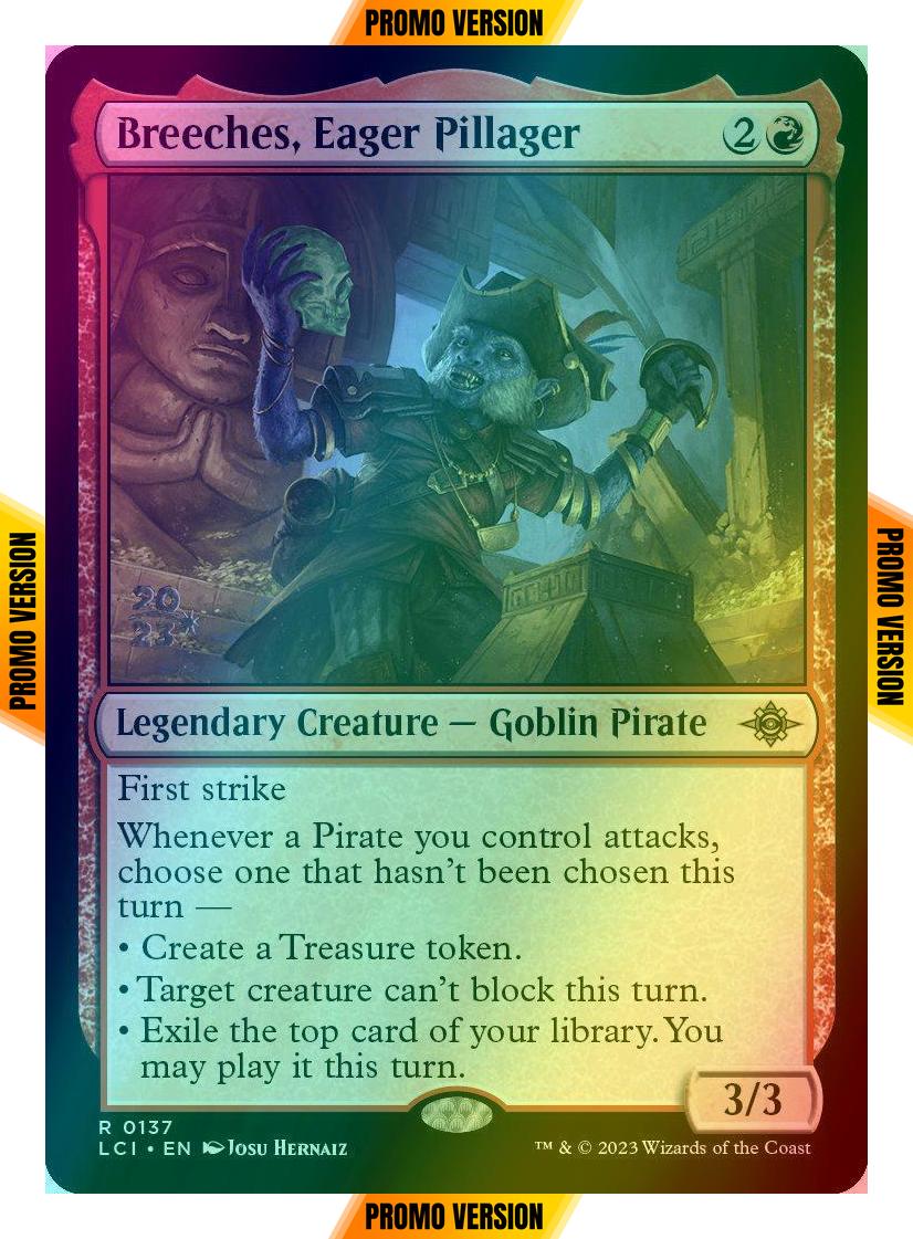 Breeches, Eager Pillager [137s] [Prerelease] [The Lost Caverns of Ixalan: Promos] [Foil]