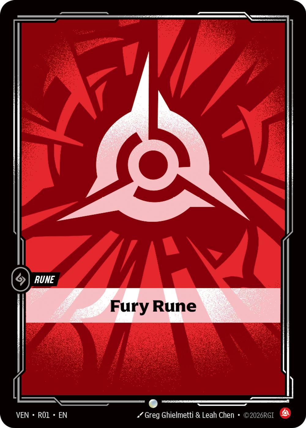 Fury Rune - R01 [Vendetta] [Non Foil]