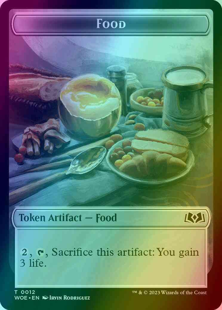 Food Token (12) // Mouse Token (04) [Wilds of Eldraine: Tokens] [Foil]