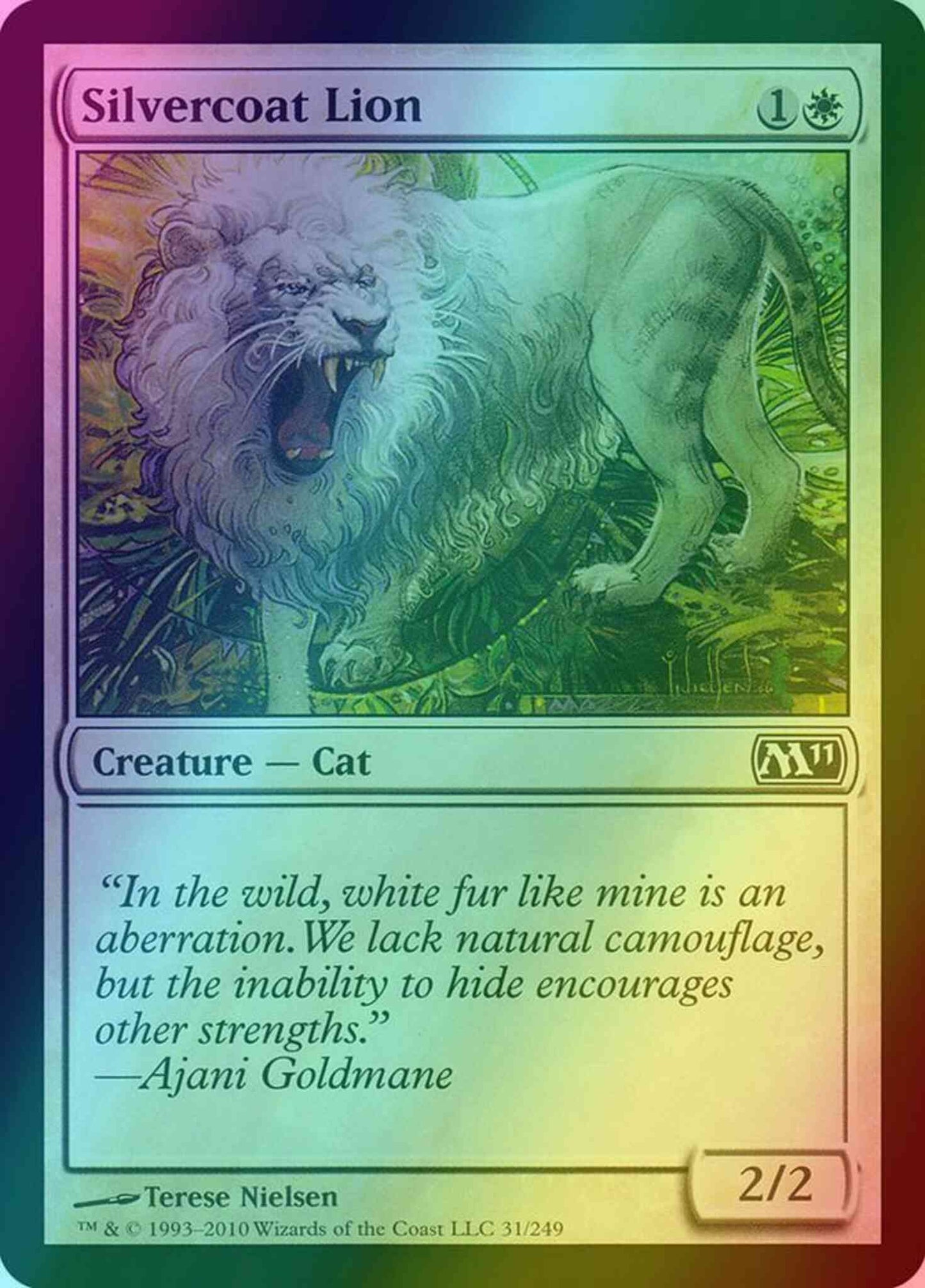 Silvercoat Lion [31] [Magic 2011] [Foil]