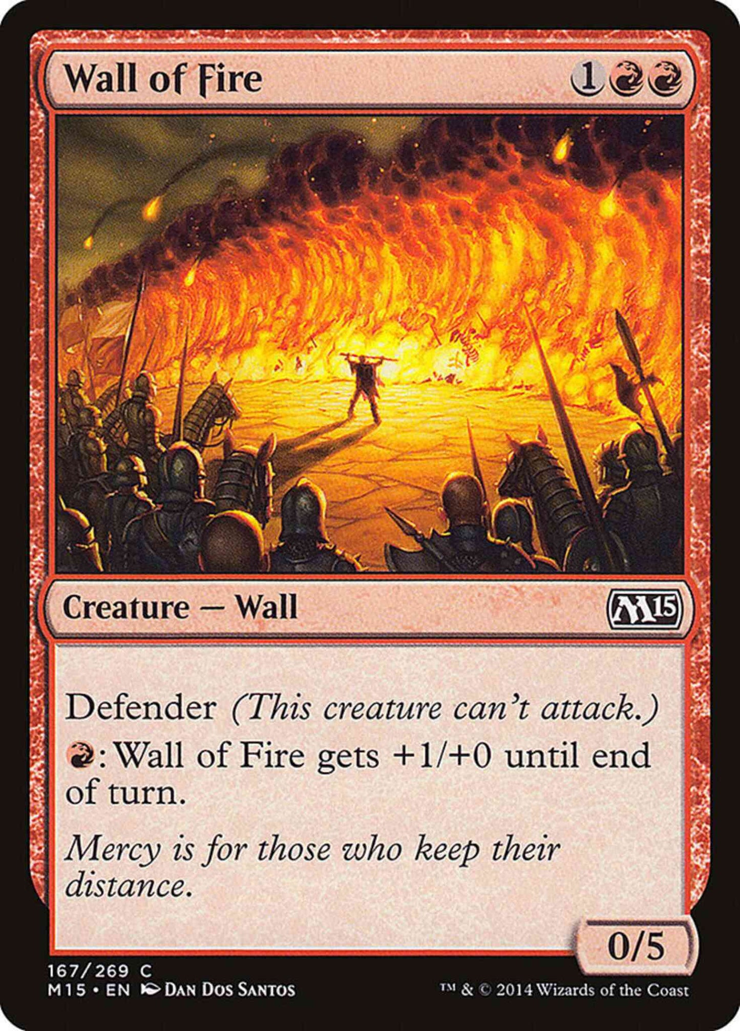 Wall of Fire [167] [Magic 2015] [Non-Foil]