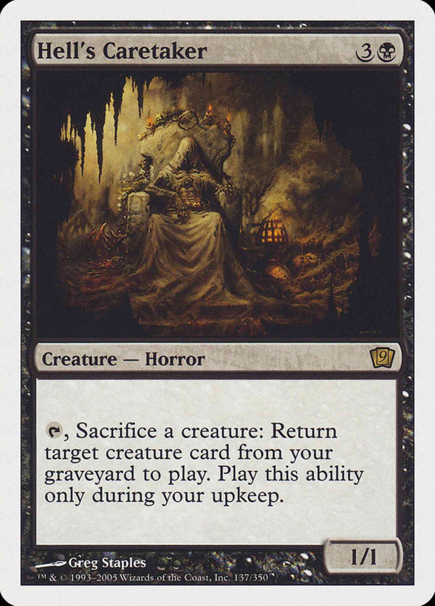 Hell's Caretaker [137] [Ninth Edition] [Non-Foil]