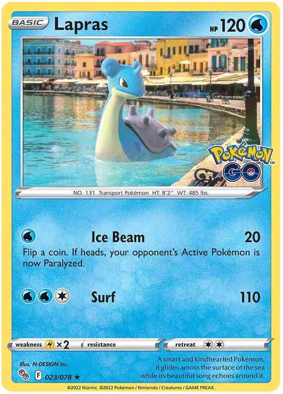 Lapras - 023/078 - Rare Holo [pgo-023] [Holo]