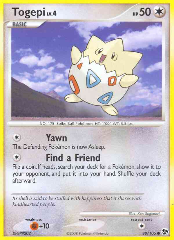 Togepi - 88/106 - Common [dp4-88] [Non-Holo]