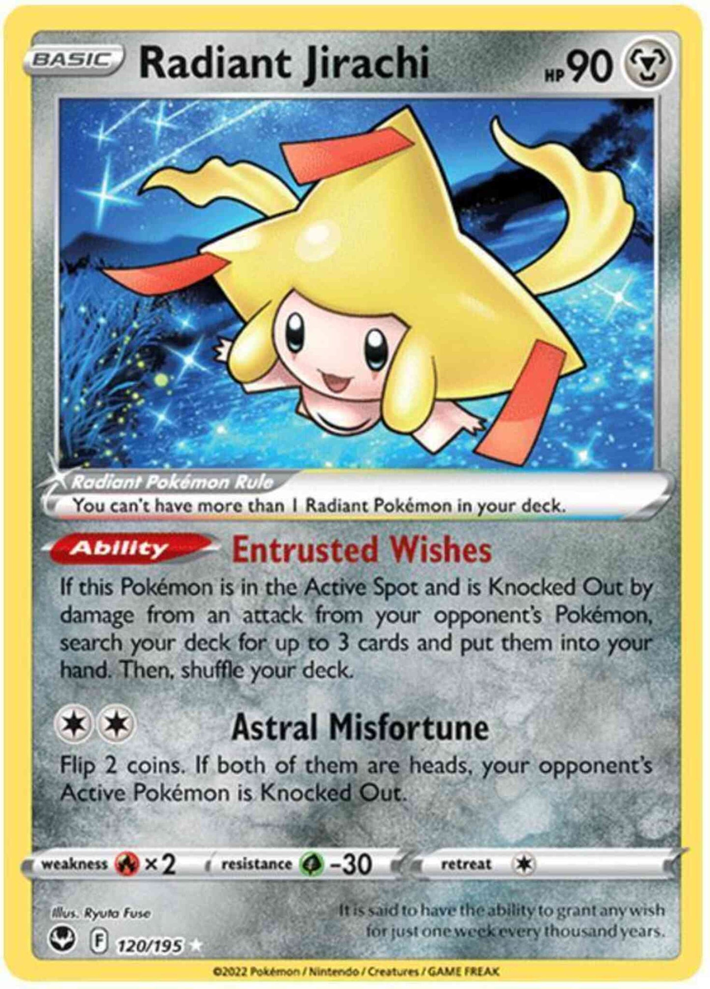 Radiant Jirachi - 120/195 - Radiant Rare [swsh12-120] [Holo]
