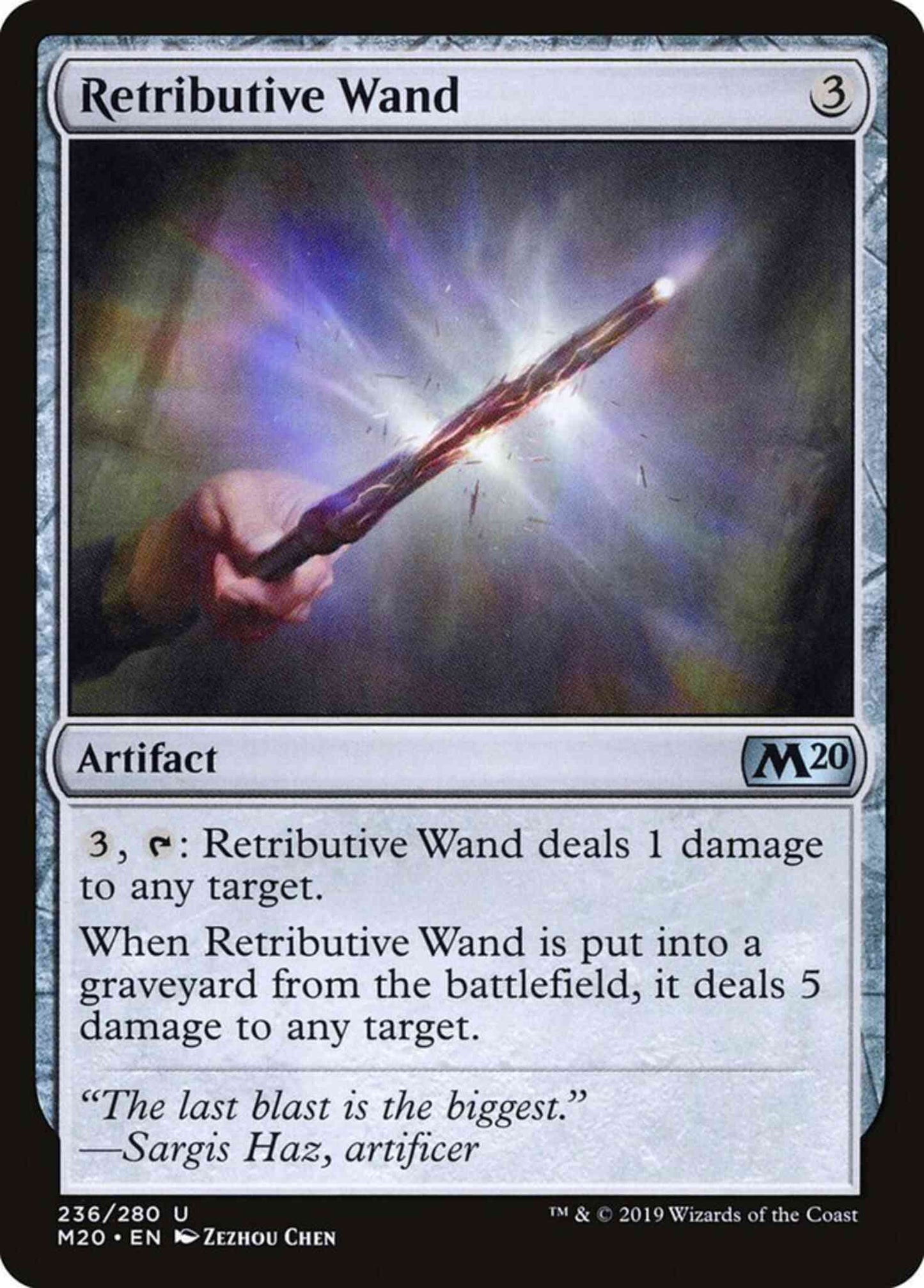 Retributive Wand [236] [Core Set 2020] [Non-Foil]