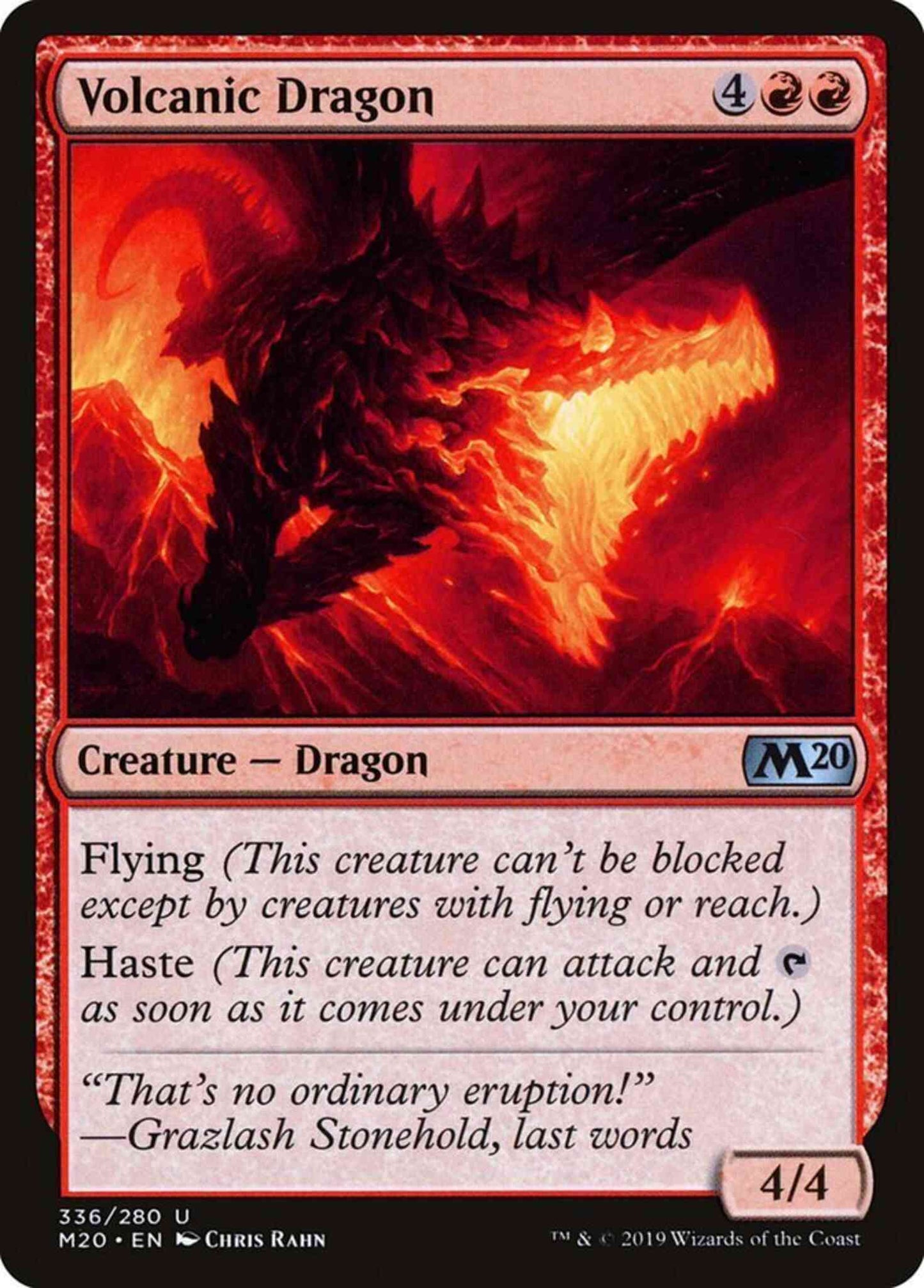 Volcanic Dragon [336] [Welcome Deck Exclusive] [Core Set 2020] [Non-Foil]