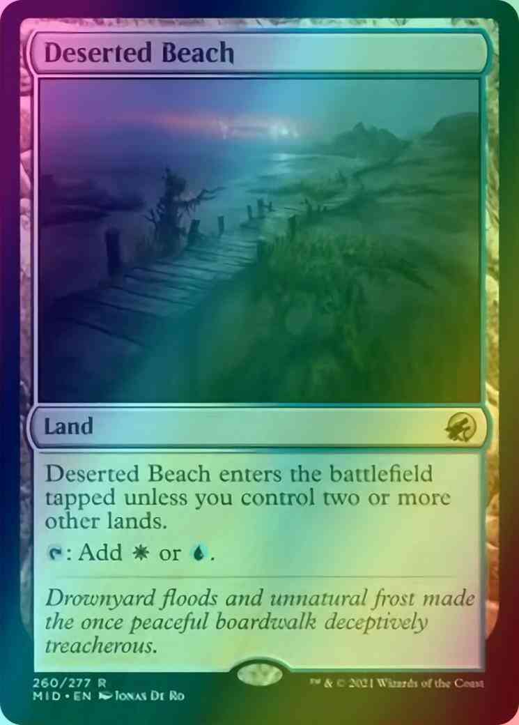 Deserted Beach [260] [Innistrad: Midnight Hunt] [Foil]