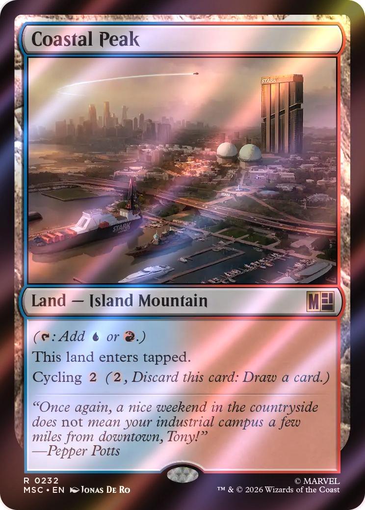 Coastal Peak [232] [Marvel Super Heroes: Commander] [Surge Foil]