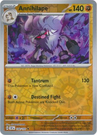 Annihilape - 100/191 - Uncommon [sv08-100] [Reverse Holo]