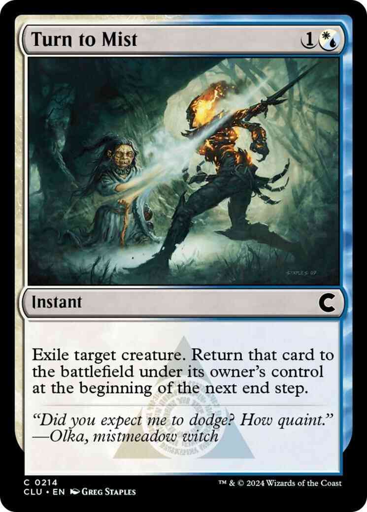 Turn to Mist [214] [Ravnica: Clue Edition] [Non-Foil]
