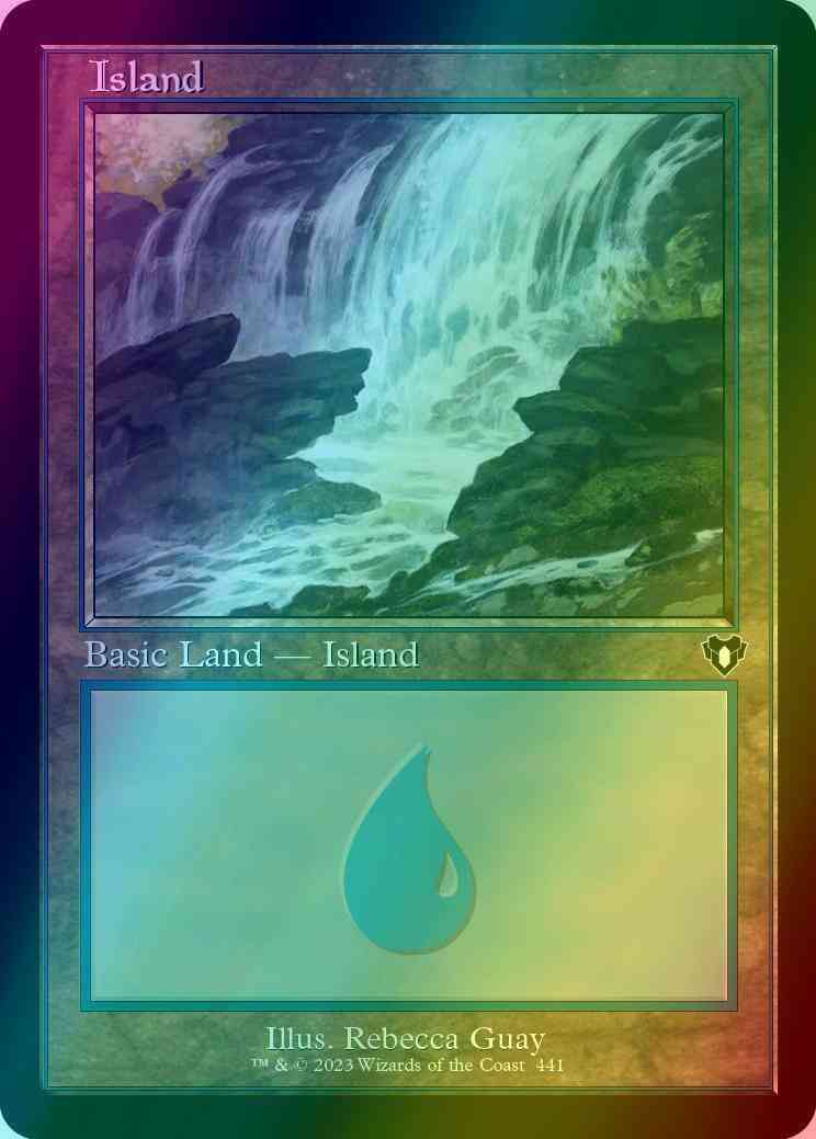 Island [441] [Retro Frame] [Commander Masters] [Foil]