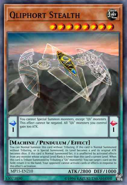 Qliphort Stealth - MP15-EN210 - Ultra Rare - 1st Edition