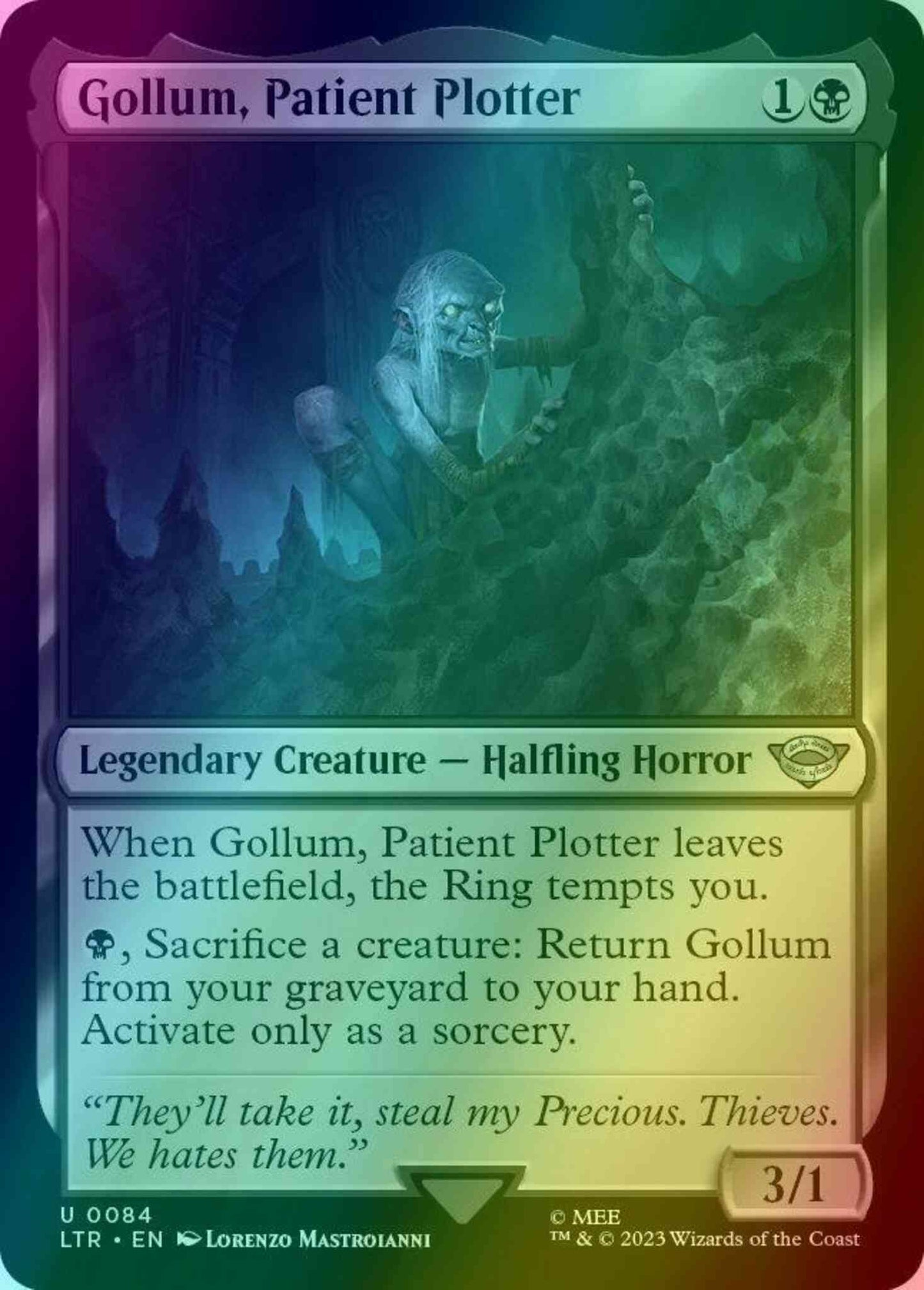 Gollum, Patient Plotter [84] [The Lord of the Rings: Tales of Middle-earth] [Foil]