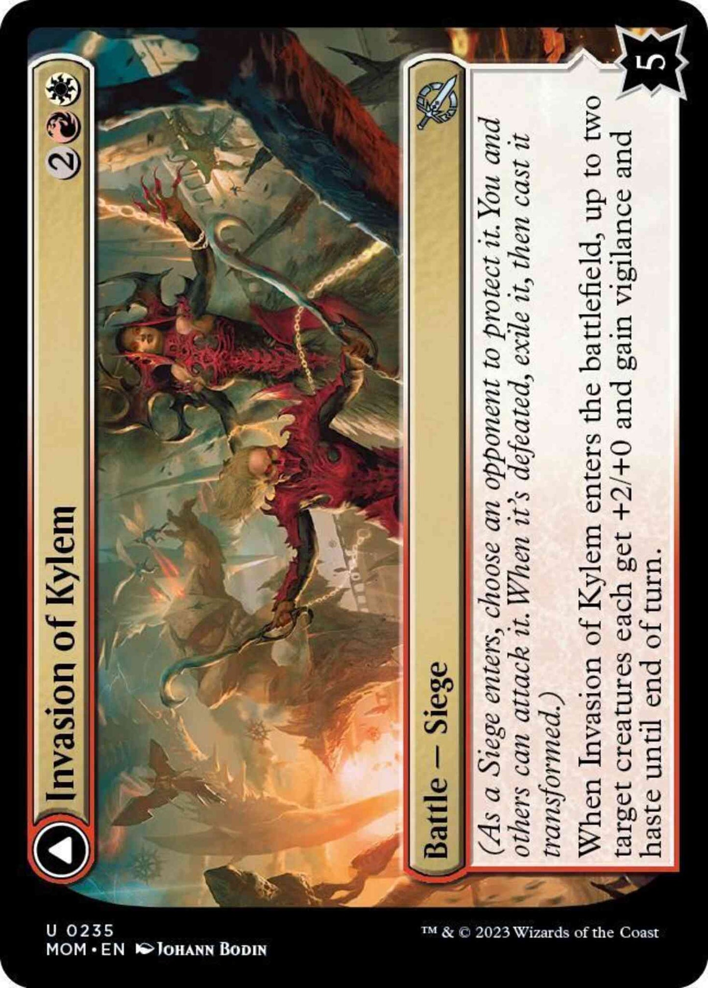 Invasion of Kylem // Valor's Reach Tag Team [235] [March of the Machine] [Non-Foil]