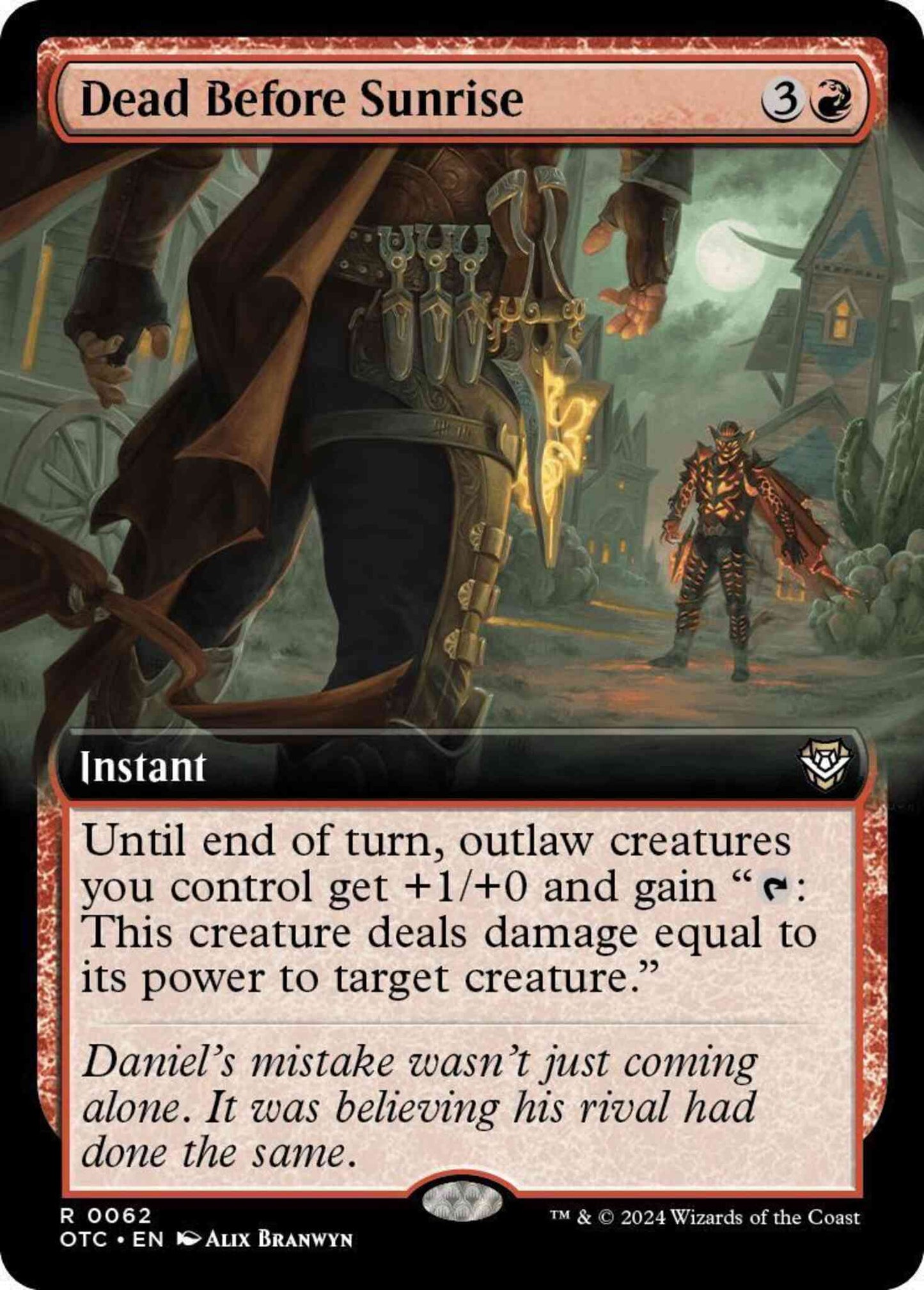 Dead Before Sunrise [62] [Extended Art] [Outlaws of Thunder Junction: Commander] [Non-Foil]