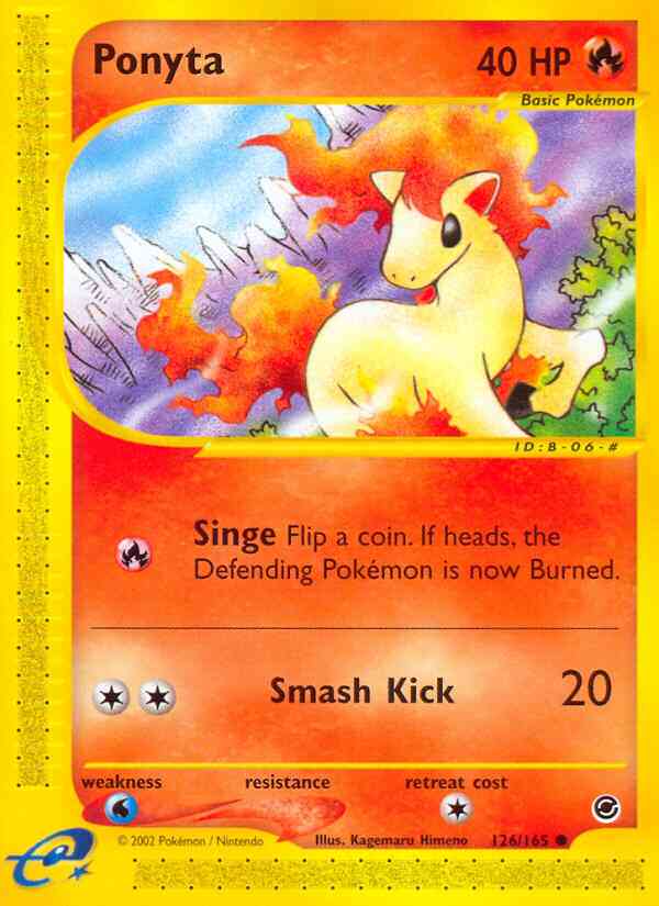 Ponyta - 126/165 - Common [ecard1-126] [Non-Holo]