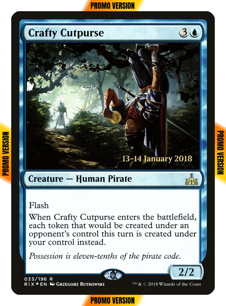 Crafty Cutpurse [33s] [Rivals of Ixalan Promos] [Foil]