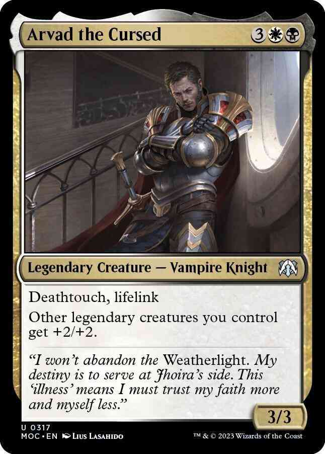 Arvad the Cursed [317] [March of the Machine: Commander] [Non-Foil]