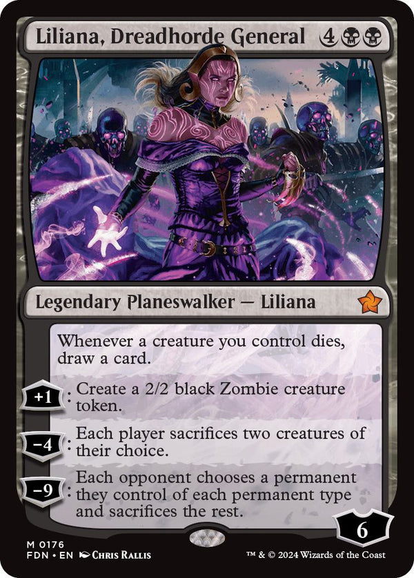 Liliana, Dreadhorde General [176] [Foundations] [Non-Foil]