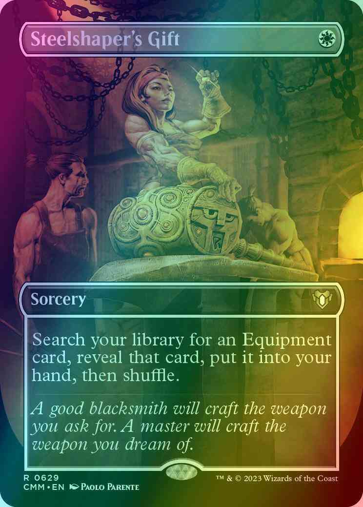 Steelshaper's Gift [629] [Borderless] [Commander Masters] [Foil]