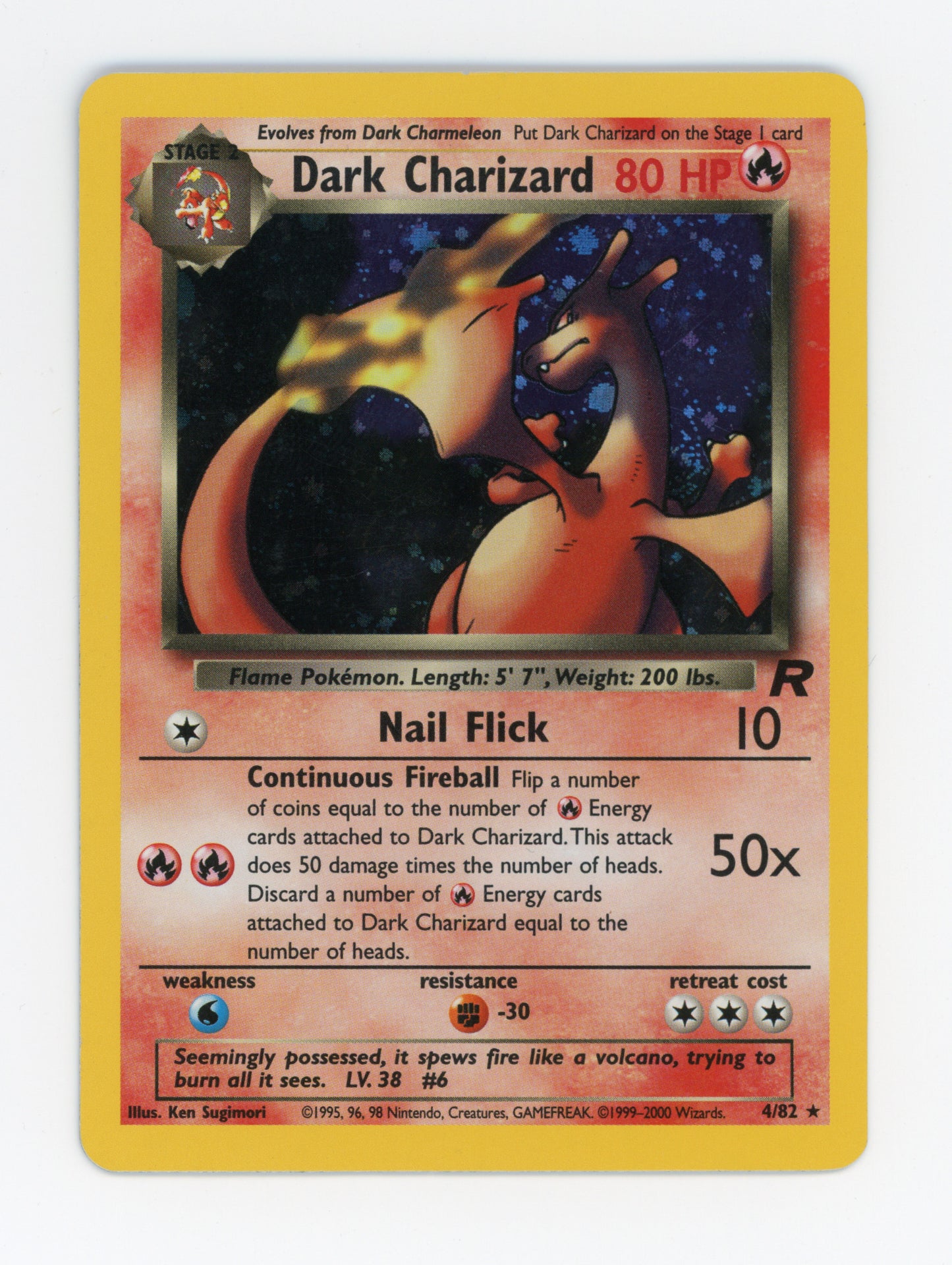 Dark Charizard — Damaged|Rare|Unlimited|Holo — ID 19979