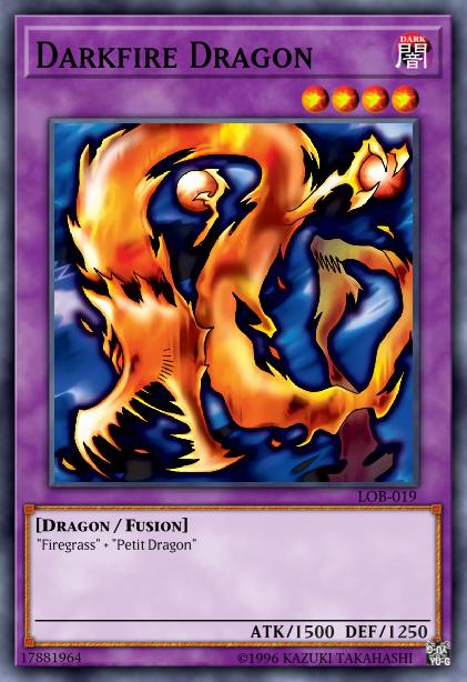 Darkfire Dragon - LOB-019 - Rare - 1st Edition