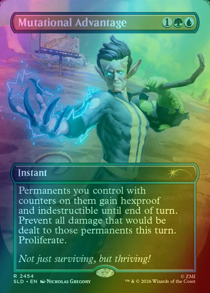 Mutational Advantage [2454] [Borderless] [Fallout: Rad] [Secret Lair Drop] [Foil]