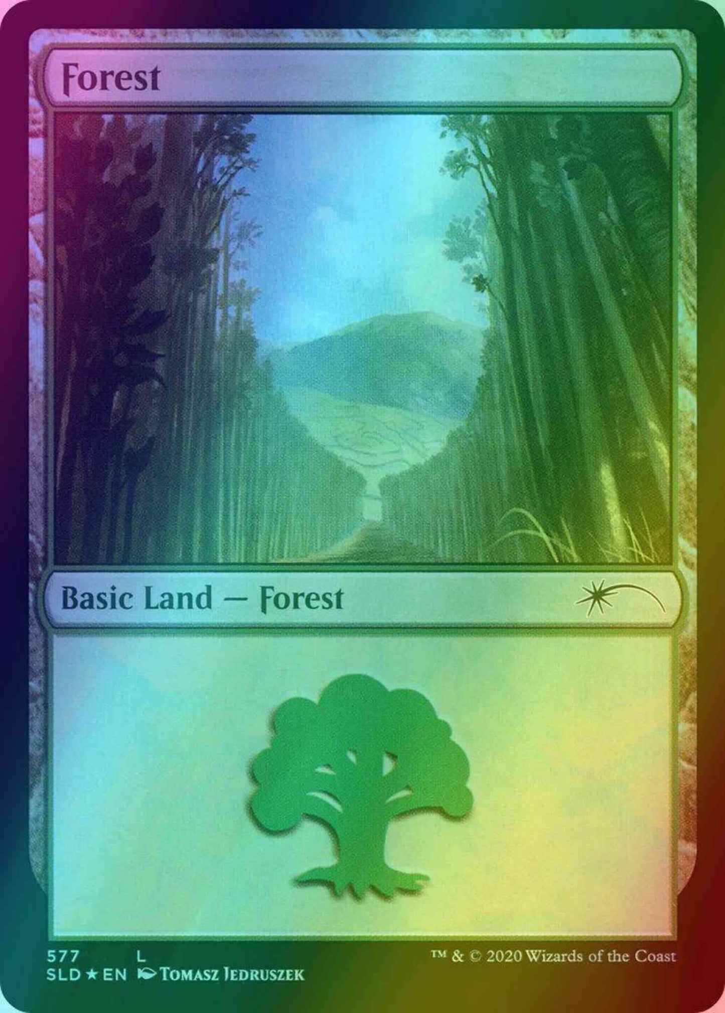 Forest [0577] [Jumpstart: Walls] [Secret Lair Drop] [Foil]