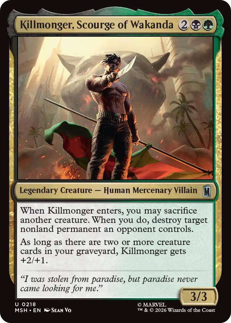 Killmonger, Scourge of Wakanda [218] [Marvel Super Heroes] [Non-Foil]