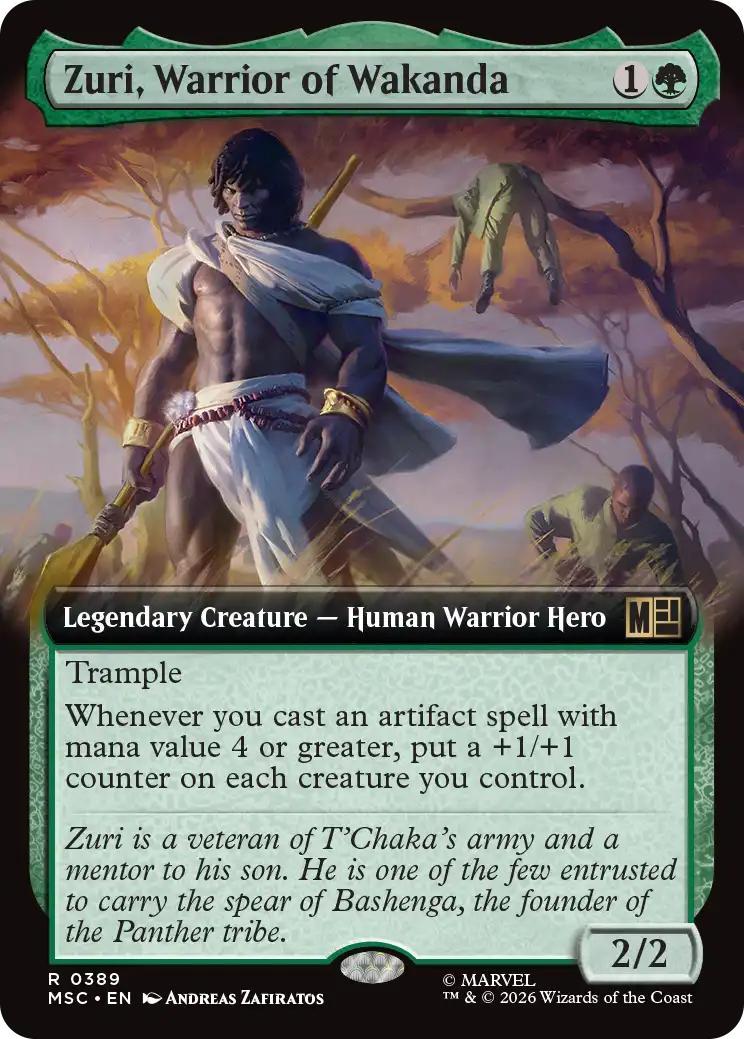 Zuri, Warrior of Wakanda [389] [Extended Art] [Marvel Super Heroes: Commander] [Non-Foil]