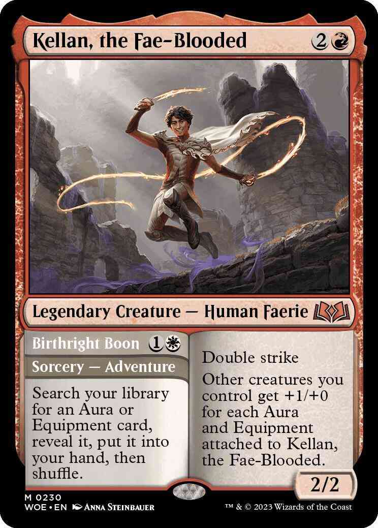 Kellan, the Fae-Blooded // Birthright Boon [230] [Wilds of Eldraine] [Non-Foil]