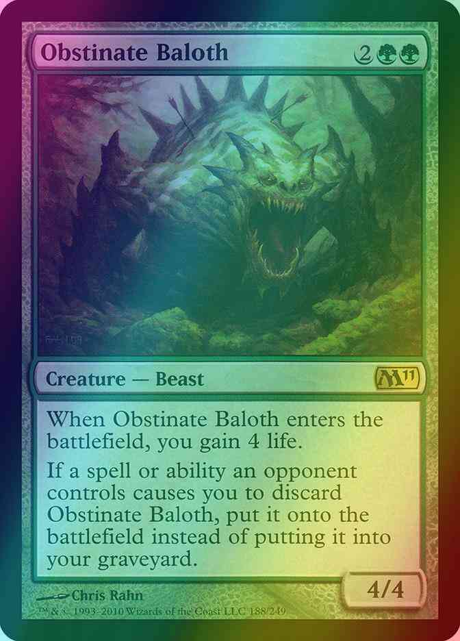 Obstinate Baloth [188] [Magic 2011] [Foil]