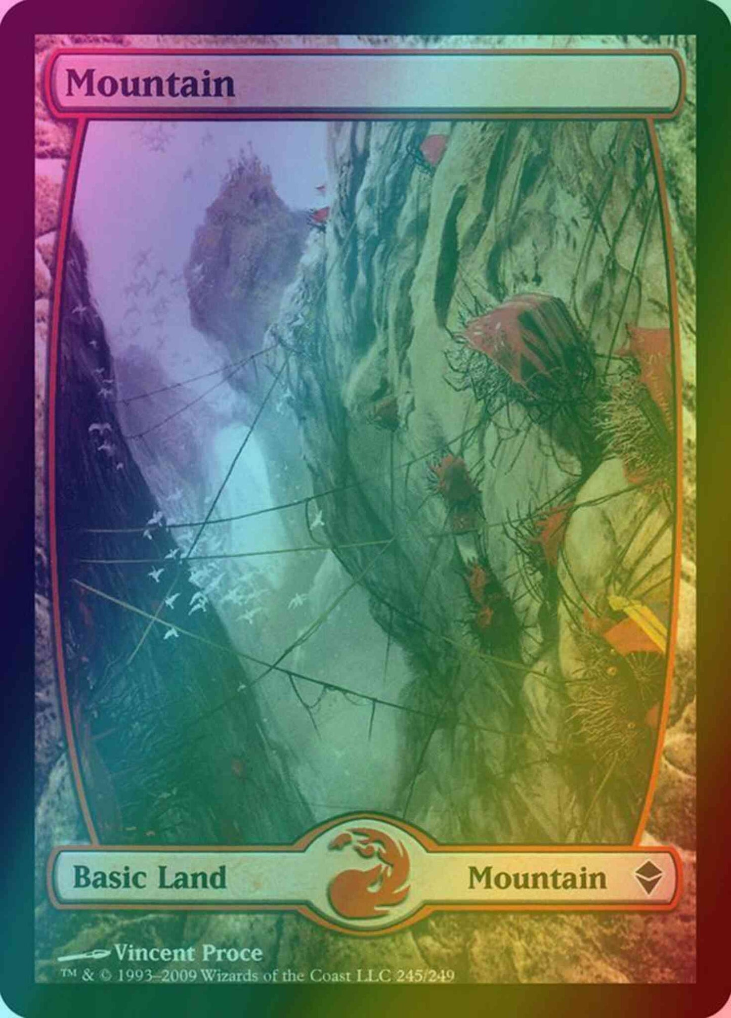 Mountain [245] [Full Art] [Zendikar] [Foil]