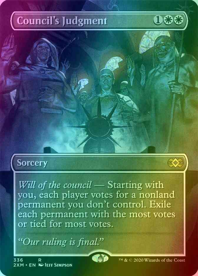 Council's Judgment [336] [Borderless] [Double Masters] [Foil]