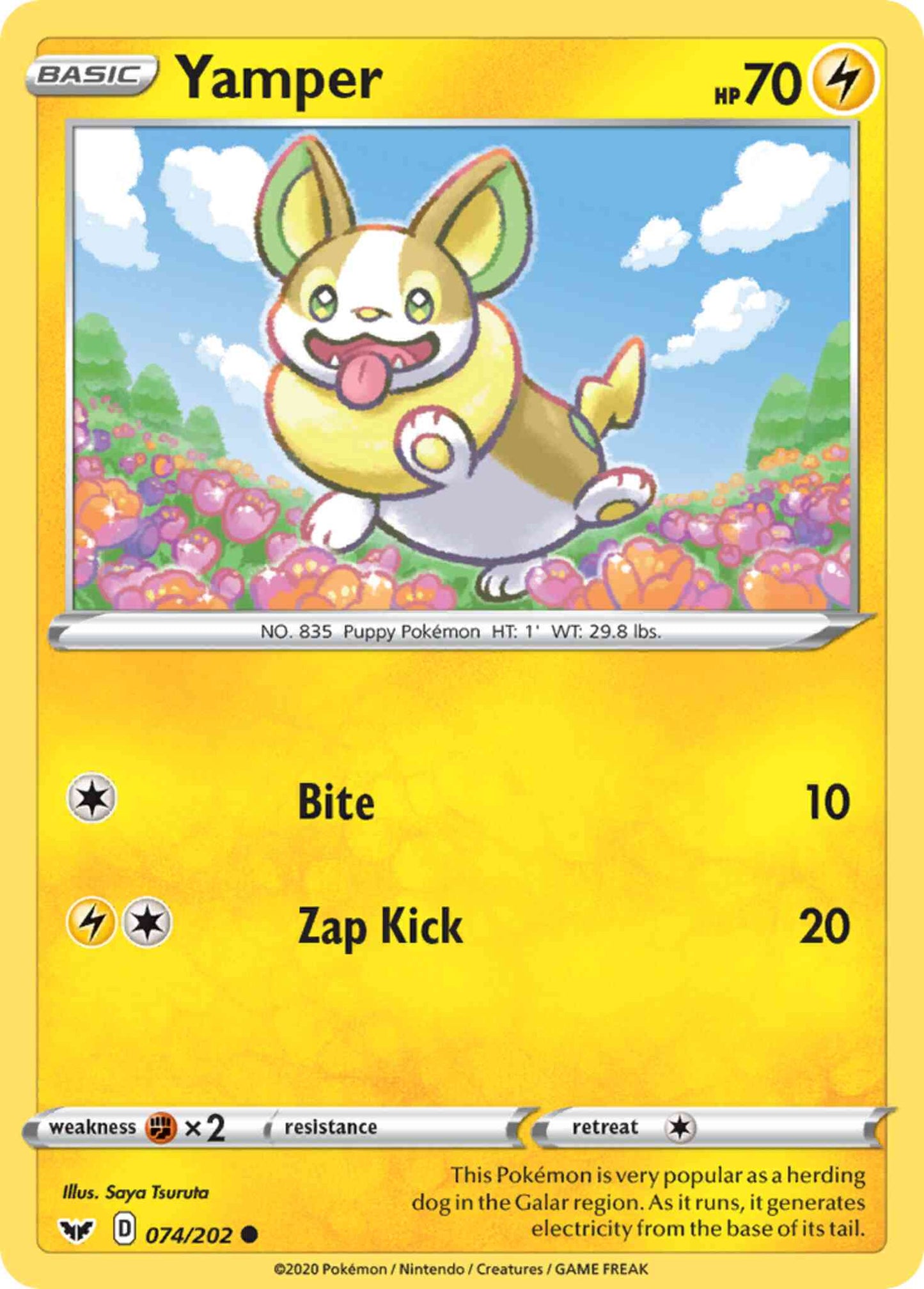 Yamper - 074/202 - Common [swsh1-074] [Non-Holo]