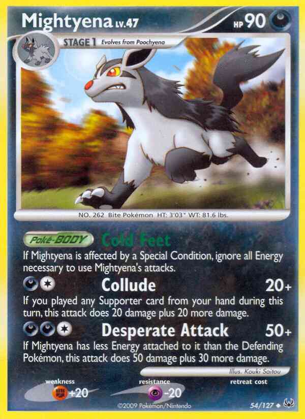 Mightyena - 54/127 - Uncommon [pl1-54] [Non-Holo]