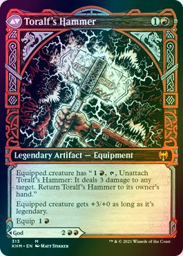 Toralf, God of Fury // Toralf's Hammer [313] [Showcase] [Kaldheim] [Foil]
