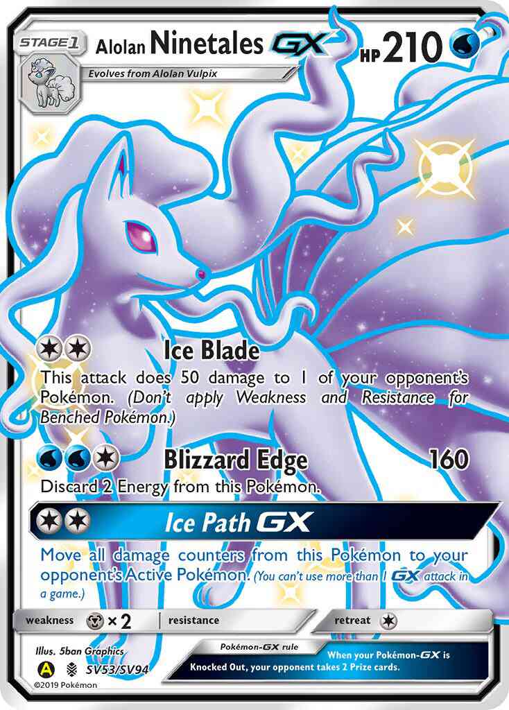 Alolan Ninetales-GX - SV53/SV94 - Rare Ultra [sma-SV53] [Ultra]