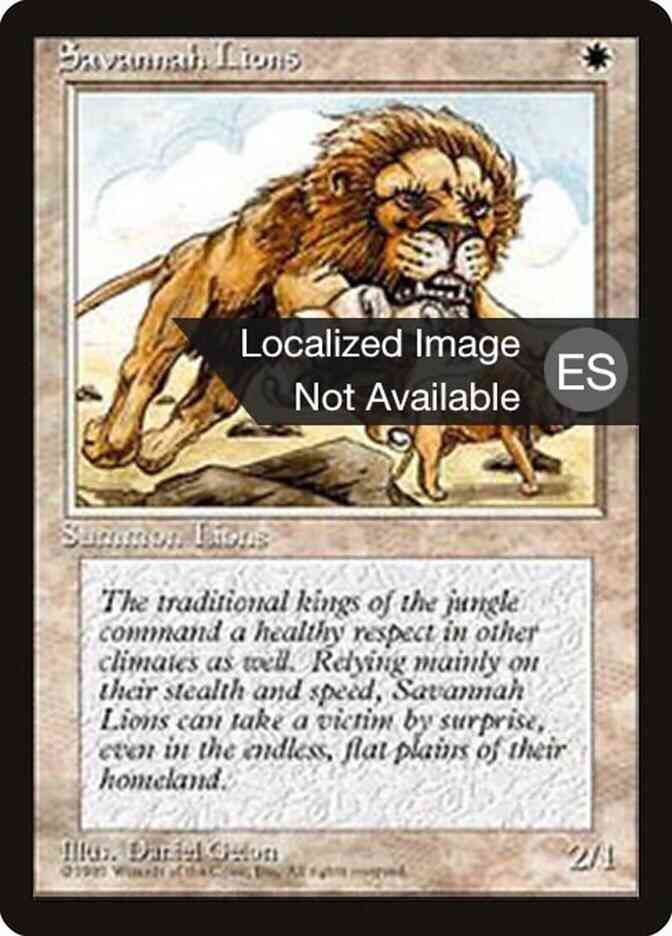 Savannah Lions - Korean [48] [Fourth Edition Black Border: Korean] [Non-Foil]